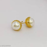 Faux Pearl Stainless Steel Studs