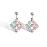 Zircon Stones Square Earrings