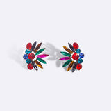 Multicolor Luxury Crystal Statement Earrings