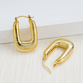 TEXTURED EARRING