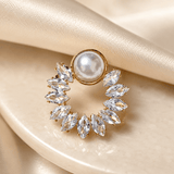 Snowflake Natural Pearl Stud Earrings
