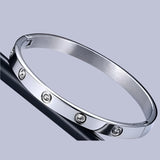 Radiant Sunburst Studded Silver Wrist Bangle