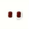 Wine Red Earrings