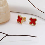 Four Leaf Clover Studs