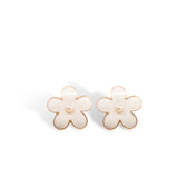 White Petal Studs