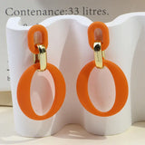 Chic Acrylic Summer Beach Earrings