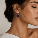 Royal Blue Ocean Sapphire Earrings
