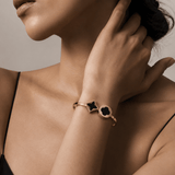 Gold Clover Bangle