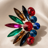 Multicolor Luxury Crystal Statement Earrings