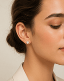 Faux Pearl Stainless Steel Studs